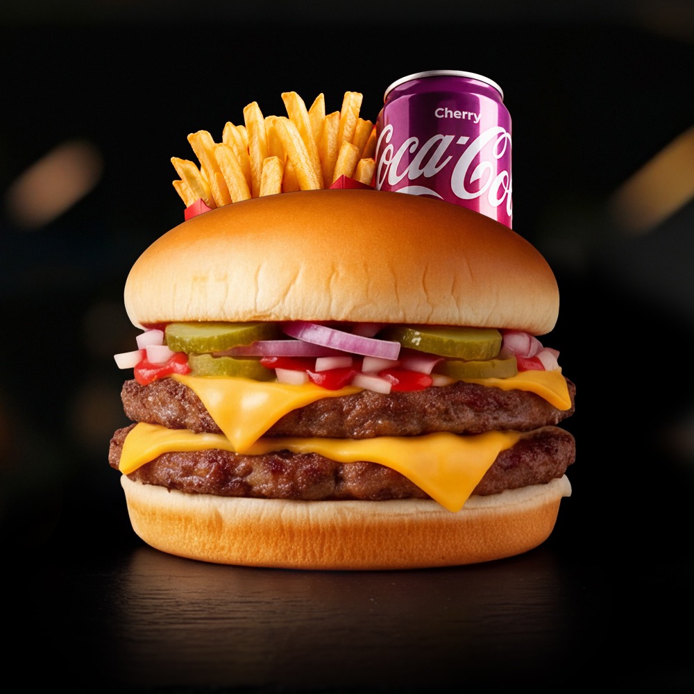 Livraison MENU DOUBLE CHEESE à Lyon, 69007