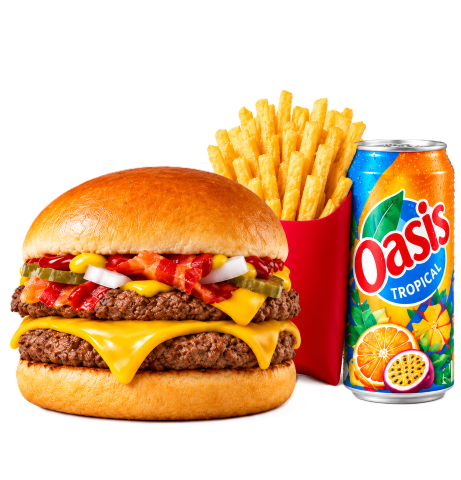Livraison OFFRE MENU DOUBLE CHEESE BACON 5€ à BUCHELAY, 78200